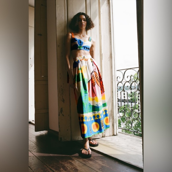 Zara Dresses & Skirts - Zara Matching Set Printed Pattern
